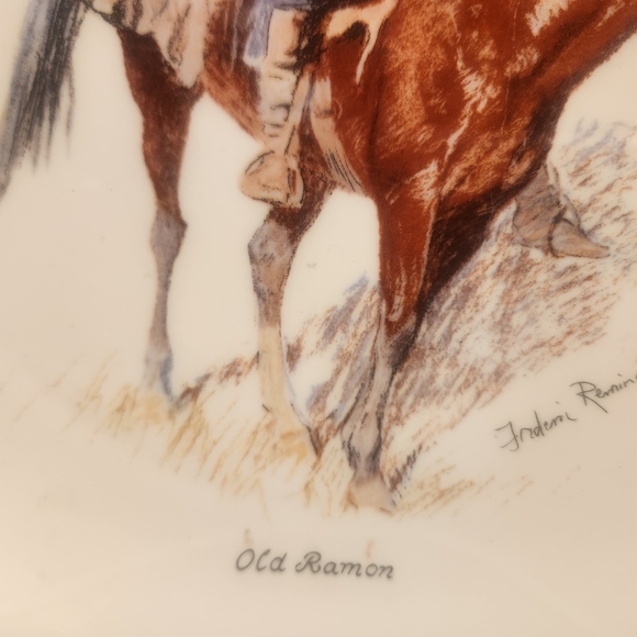 Gorham Frederick Remington "Old Ramon" Collector Plate, 10 1/2" Di American West - Picture 5 of 6